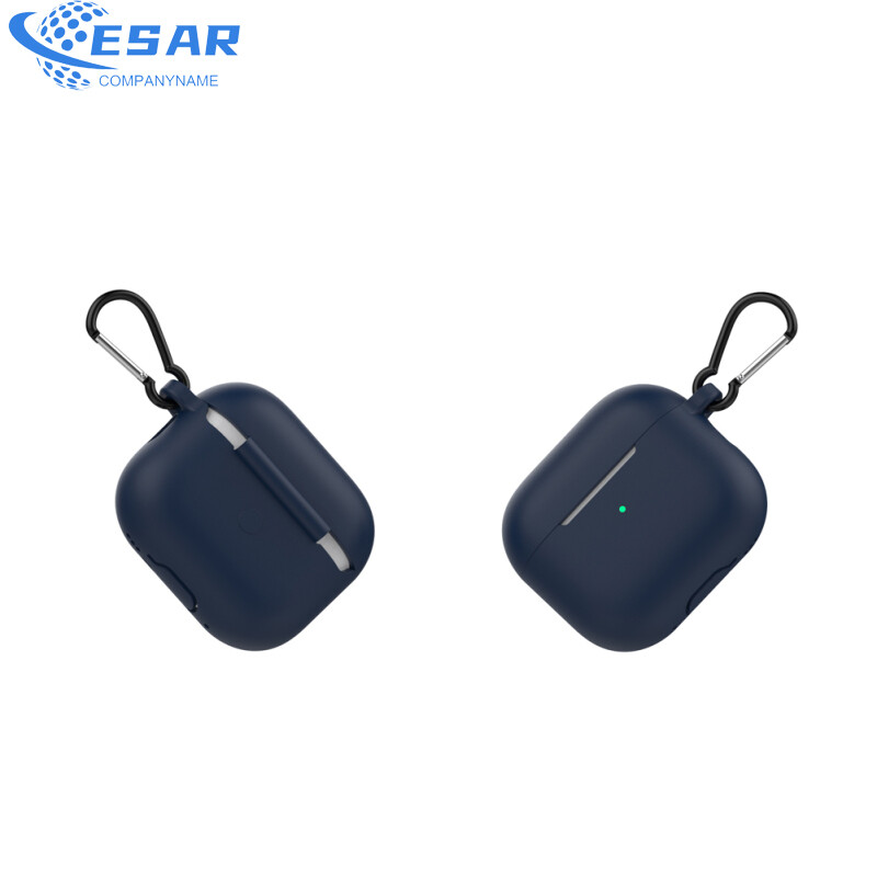 Ready Stock Silicone Cover Case Compatible For Airpods Pro 2 Bluetooth-compatible Headset (with Lanyard Carabiner)