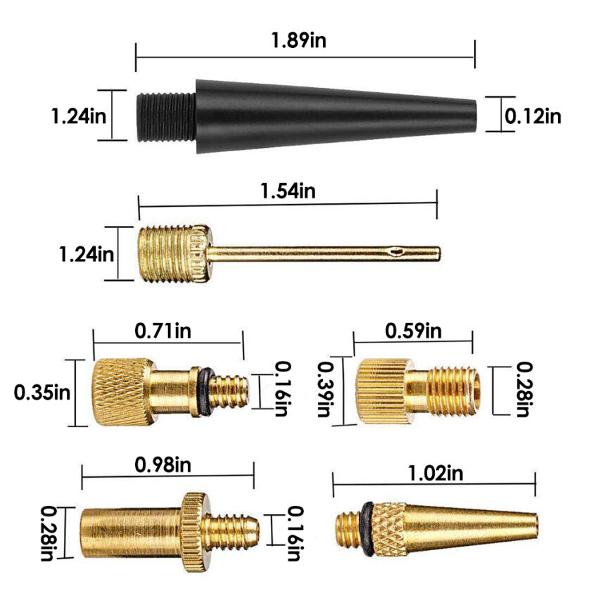 【Ready Stock+COD】15Pcs Bicycle Valve Adapter Set Leakfree DV AV SV