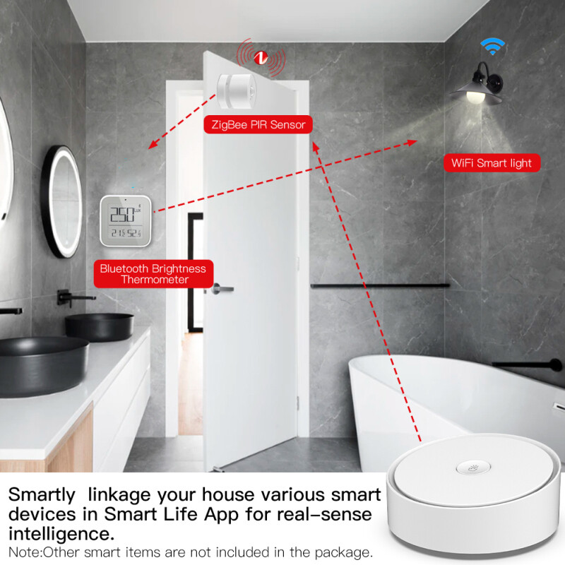 tuya Multi-mode Gateway WiFi+Bluetooth-compatible+Zigbee multi-protocol communication Gateway tuya/smart life APP Remote Control