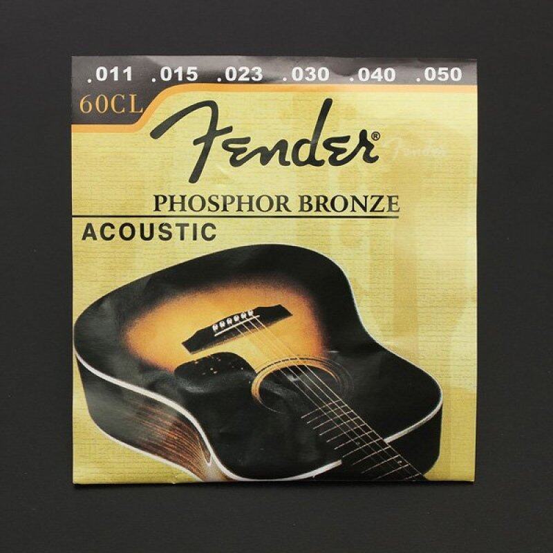 1 Set 60CL (.011-.050) Phosphor Bronze Wound Steel Acoustic Guitar Strings light New Malaysia