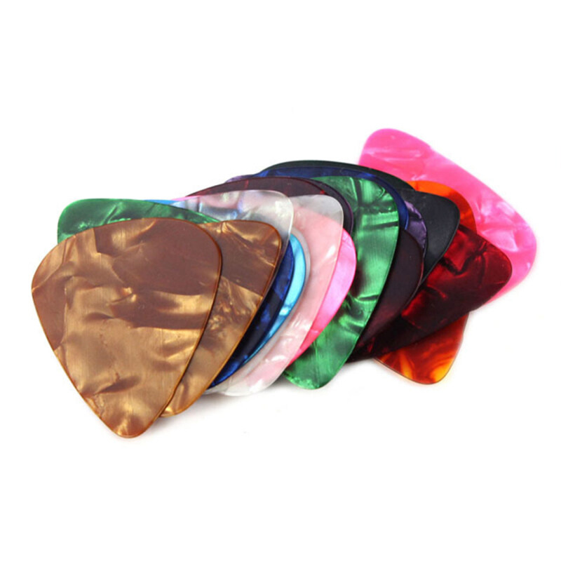 10pcs Acoustic Bulk Guitar Pick Picks Plectrum Celluloid Electric Smooth 0.46mm Malaysia