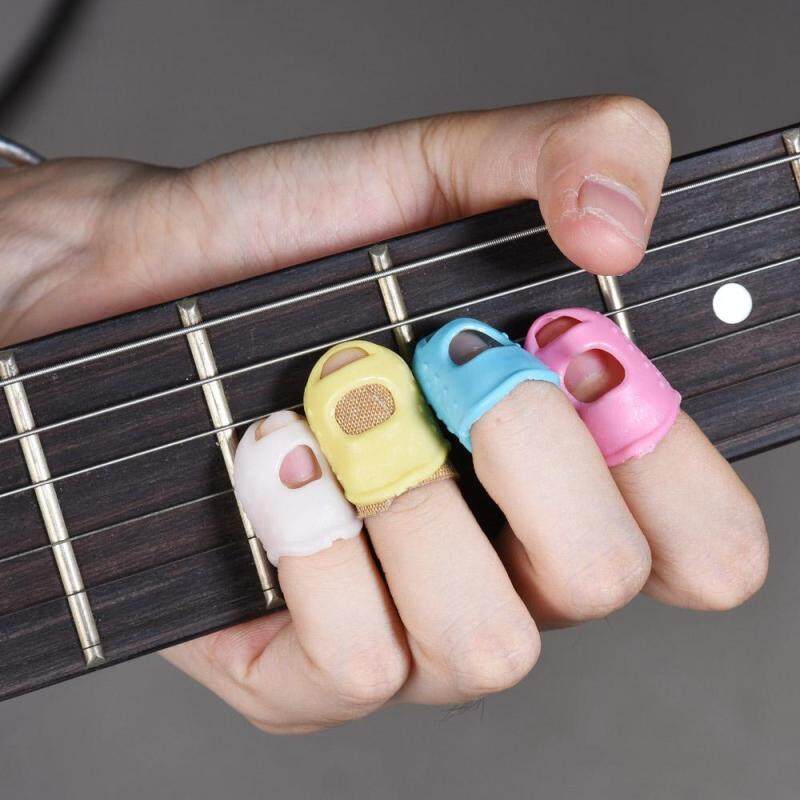 12pcs Guitar Fingertip Protectors Silicone Finger Guards for Ukulele Electric/Acoustic Guitar Bass 4 Colors(3 Size Large/Medium/Small for Each Color) Malaysia