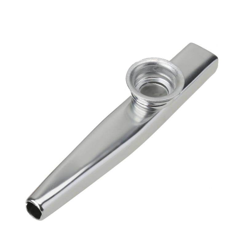 1Pc Aluminum Kazoo Flute Easy Instrument for Kids Adult Music Lovers(Silver) Malaysia