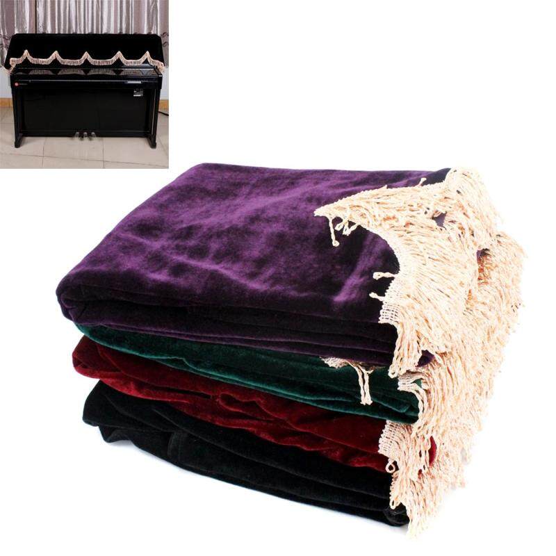 1pc Black 76-88 Keyboards Pleuche Musical Electronic Piano Half-Cover Dust Guard Cover Malaysia