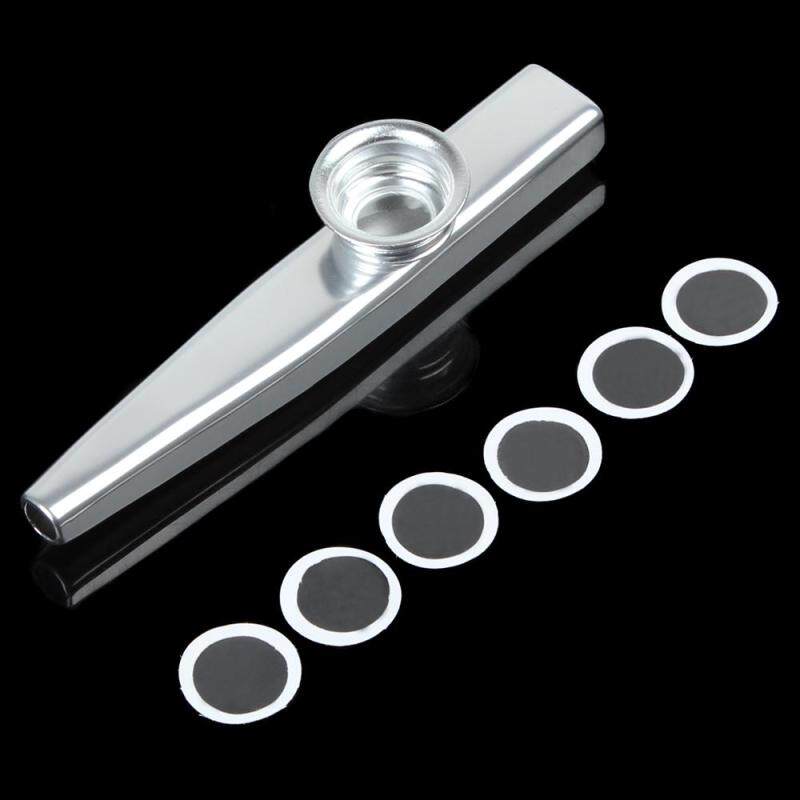 1pc Silver Metal Kazoo Musical Instrument with Flute Diaphragm Malaysia