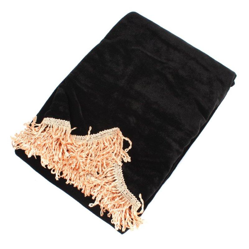 1pcs Pleuche Piano Half-Cover Dust Guard Cover for 76-88 Keyboards Electronic Piano (Black) Malaysia