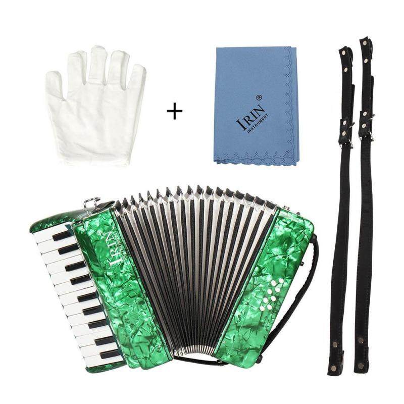 22-Key 8 Bass Piano Accordion with Straps Gloves Cleaning Cloth Educational Music Instrument for Students Beginners Childern Green Outdoorfree Malaysia