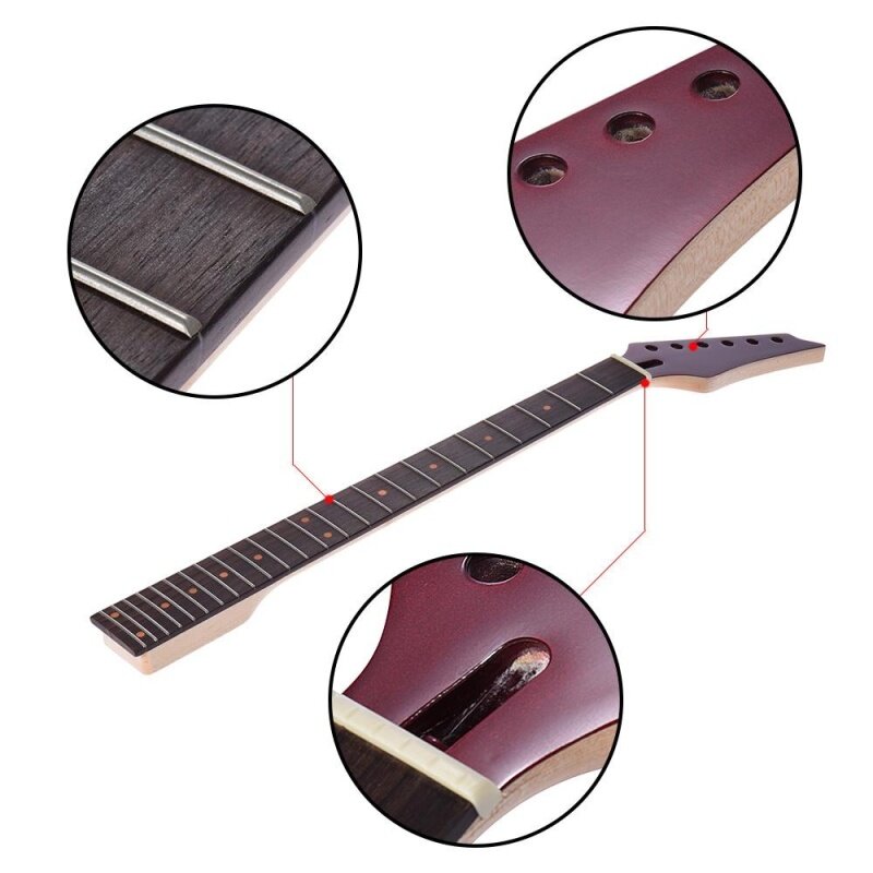 【Hot Sale】24 Frets New Replacement Maple Neck Rosewood Fretboard Fingerboard for Epiphone Electric Guitar Malaysia