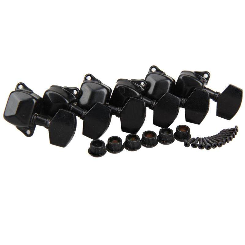 2Colors Chrome 3x3 Semiclosed Tuning Pegs Machine Heads for Acoustic Guitar(Black) Malaysia