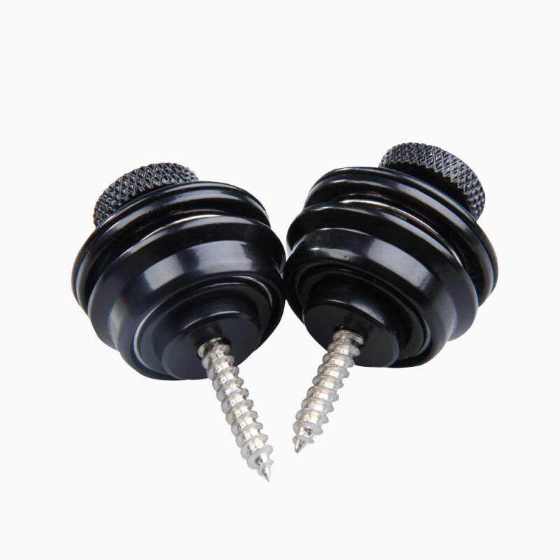 2Pcs Electric Guitar Bass Safety Straplock Strap Locks Flat Head(Black) Malaysia
