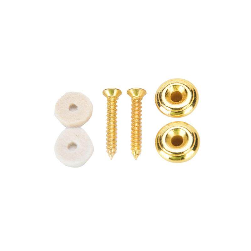 2pcs Mushrooms Head Guitar Strap Buttons Strap Locks Chrome Guitar Parts Gold Malaysia
