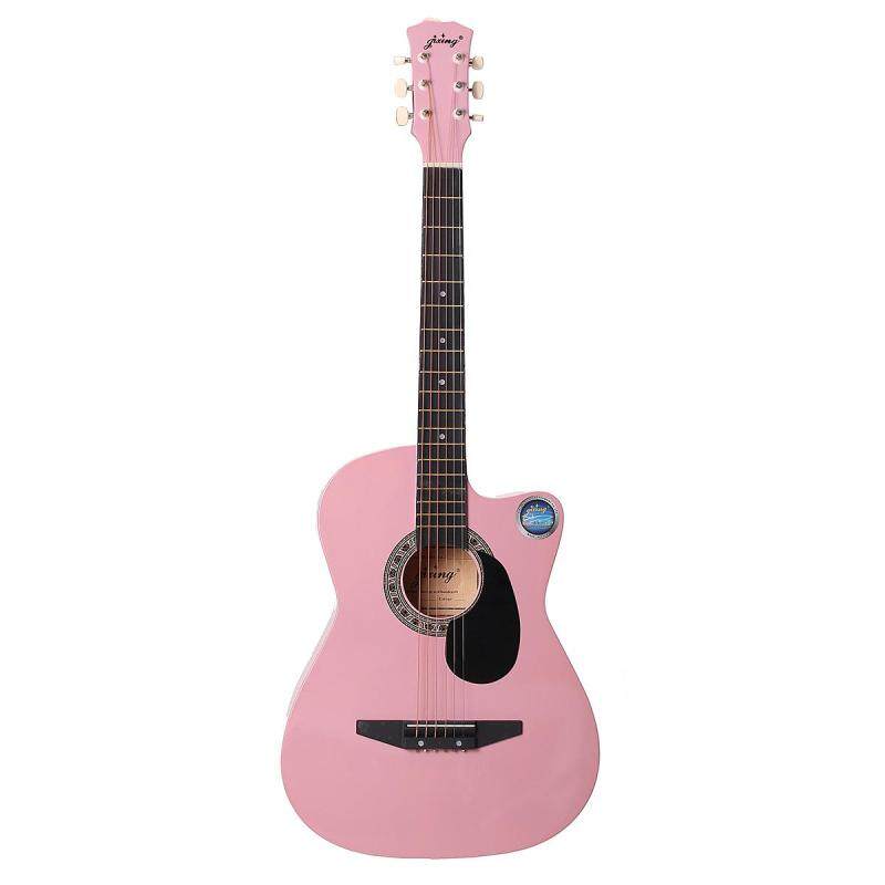 38 Inch Wooden Folk Acoustic Guitarra Electric Bass Fret Guitar Ukulele with Case Bag for Musical Instrument Lover Malaysia