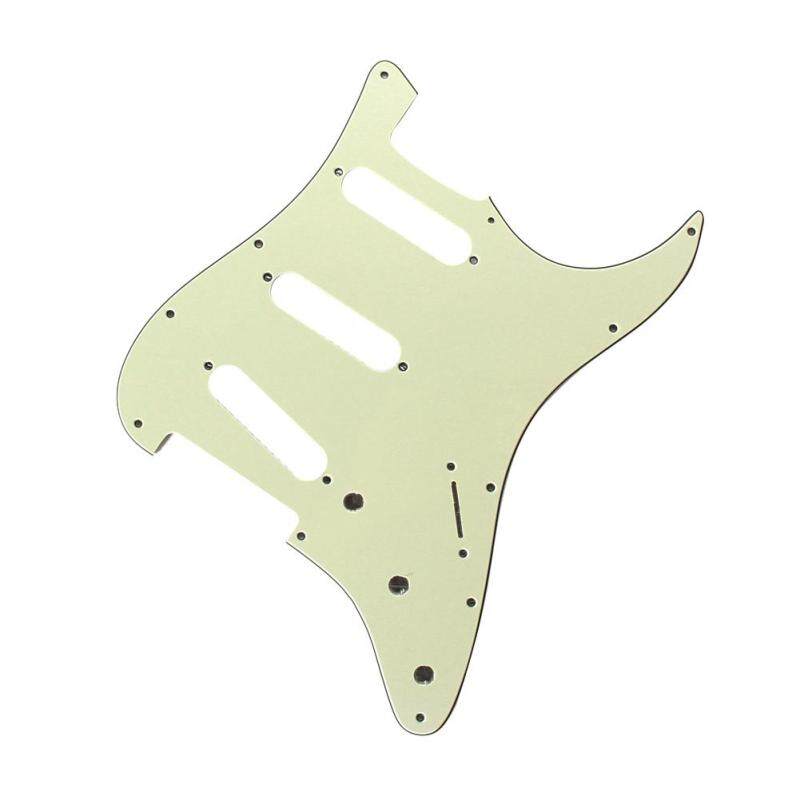 3Ply SSS 11 Holes Strat Electric Guitar Pickguard FD (All) (Green) Malaysia