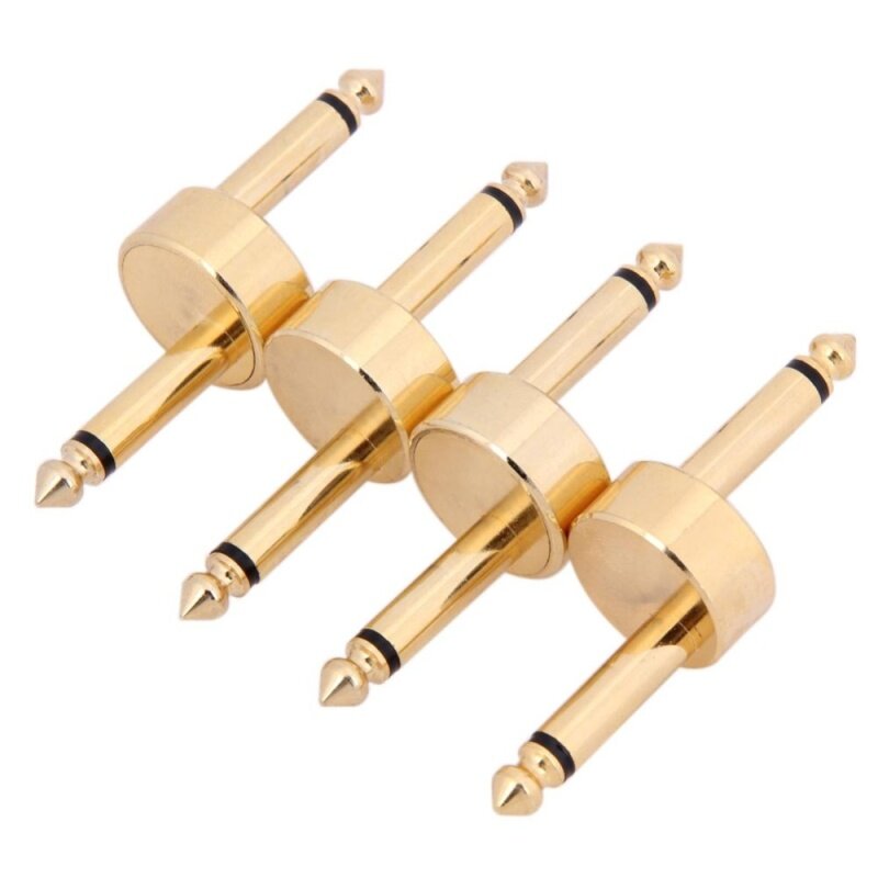 4 Pack Guitar Effect Pedal Jack to Jack Connector Coupler Crank Jumper Malaysia