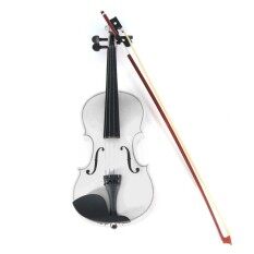 4/4 Full Size Basswood Natural Acoustic Violin Fiddle with Case Rosin Bow – intl