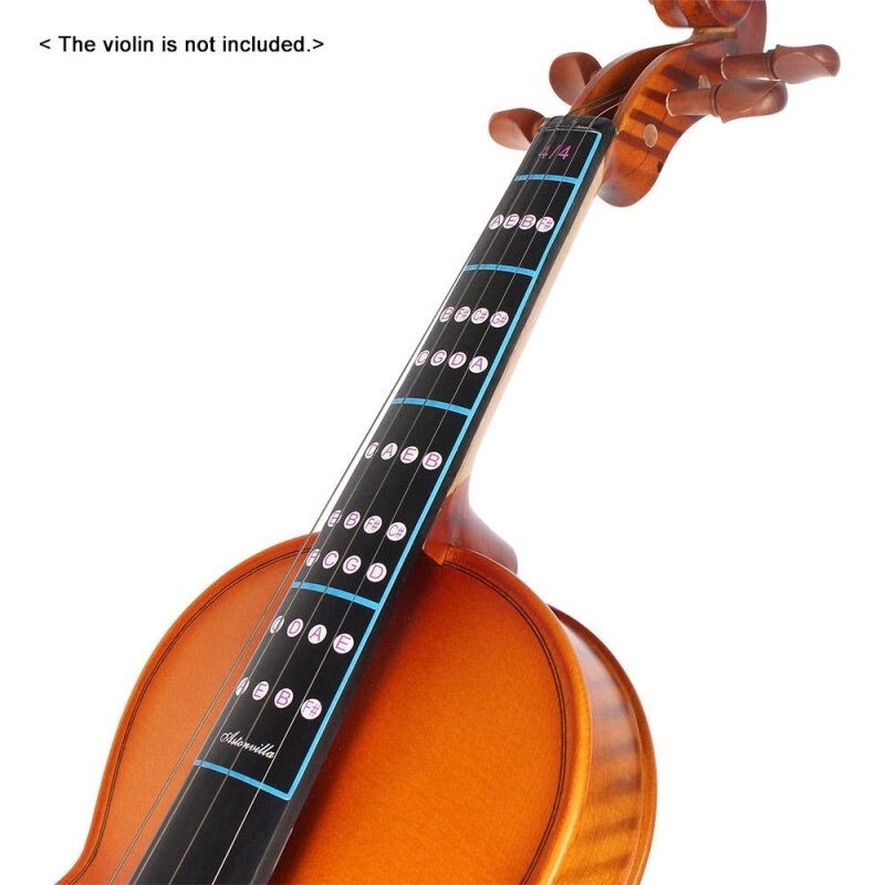 4/4 Violin Fiddle Finger Guide Fingerboard Sticker Label Intonation Chart Fretboard Marker for Practice Beginners Outdoorfree Malaysia