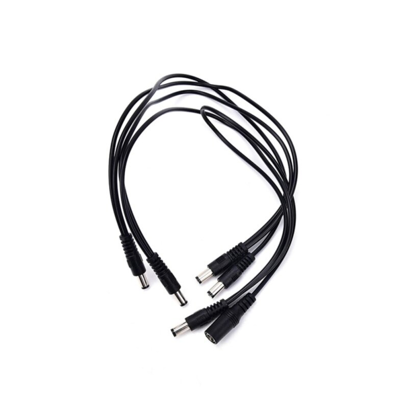 5 Way Guitar Effect Pedal Daisy Chain Power Supply Cable Splitter Copper Wire Black Malaysia