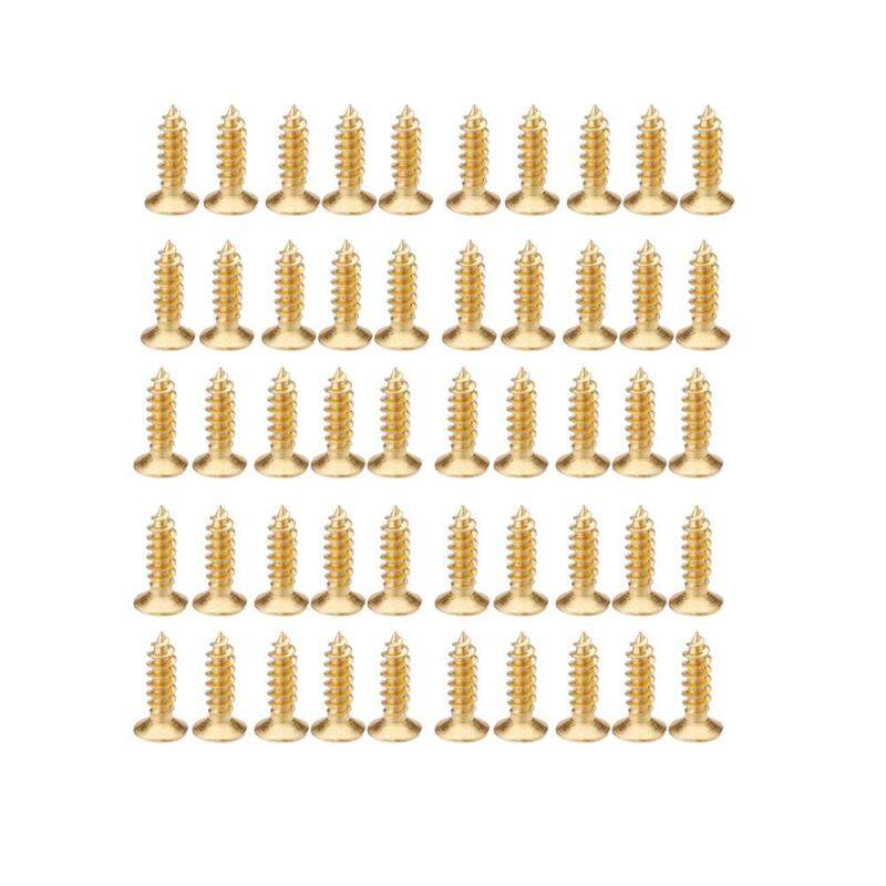 50 Screws Gold Plating 3mm for Fender Strat Tele Electric Guitar Pickguard Scratchplate Malaysia