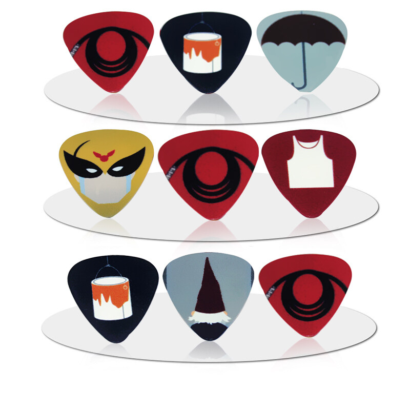 10pcs 1mm Musical Accessories Person Cartoon Image Guitar Picks Mix Plectrums Malaysia
