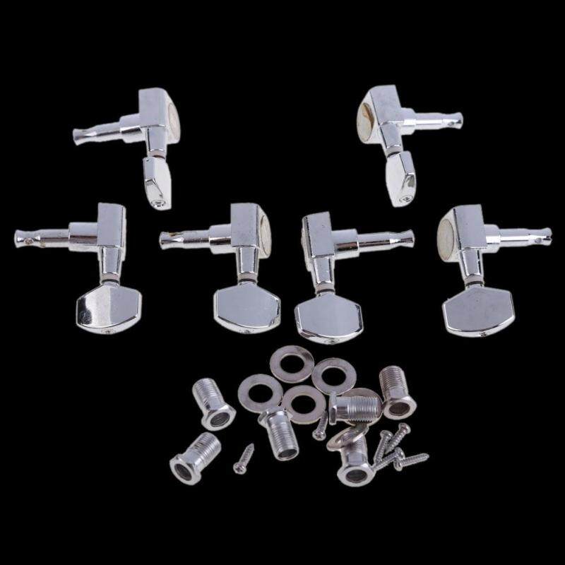 6 Chrome Guitar String Tuning Pegs Tuners Machine Heads Acoustic Electric(Silver) Malaysia