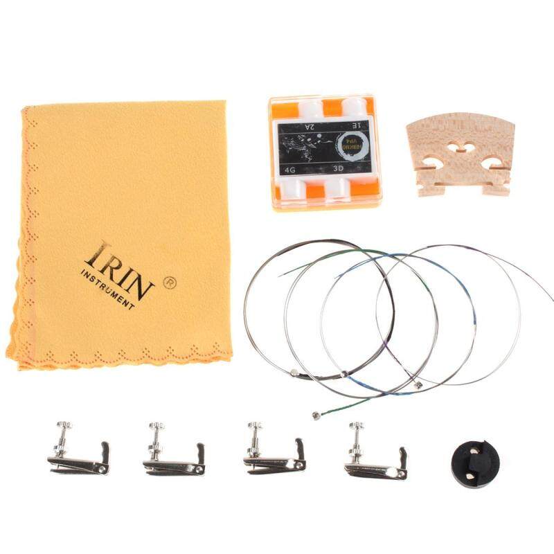 6-in-1 Violin Fiddle Accessories Kit Violin String Pitch Pipe Bridge Fine Tuner Mute Cleaning Cloth Instrument Accessories Malaysia