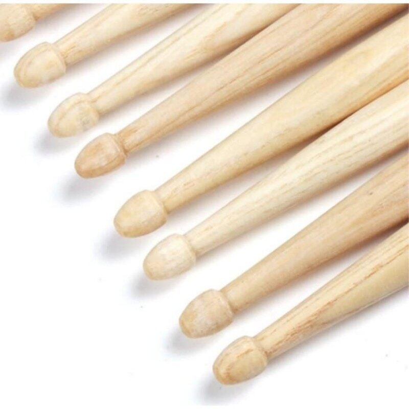 6 Pairs Musical Instruments Drum Sets Music Band Maple Wood TipBass Play drums Jazz drumstick Drumsticks 5A - intl