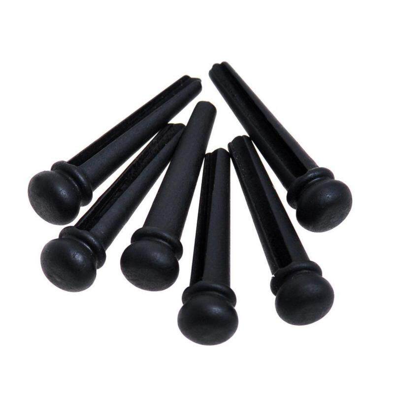 6 Piece High Quality Ebony Bridge Pins Fits for Acoustic Guitar Malaysia