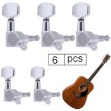 6 Cái Núm Chỉnh Dây Đàn Ghi Ta Mộc Bộ Chỉnh Dây Đàn Ghi Ta (Màu Bạc)