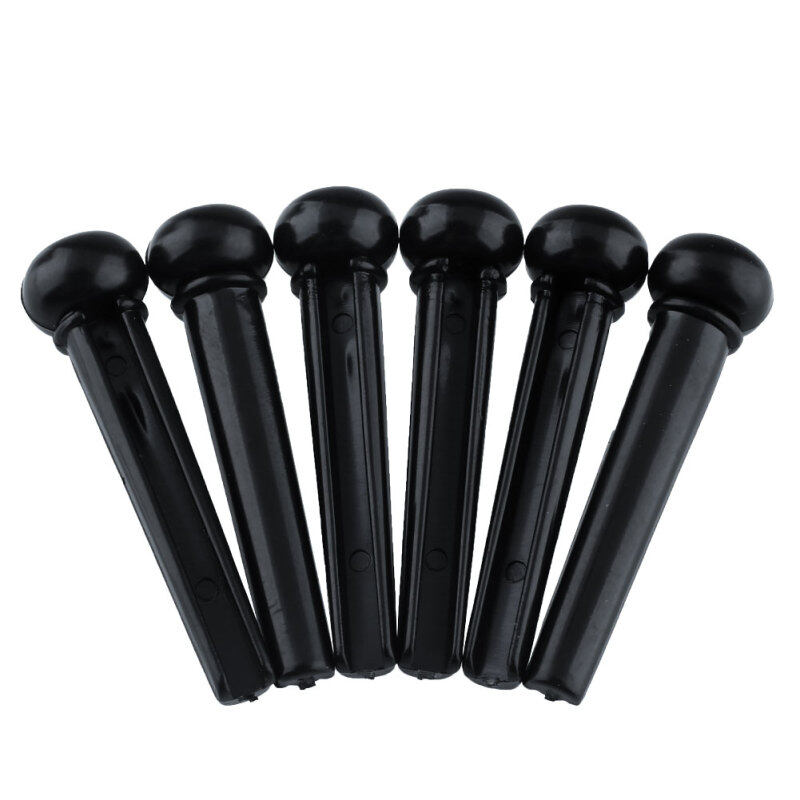 6Pcs Acoustic Guitar Accessories Bridge Pins End Peg Inlay New Plastic Shell Malaysia