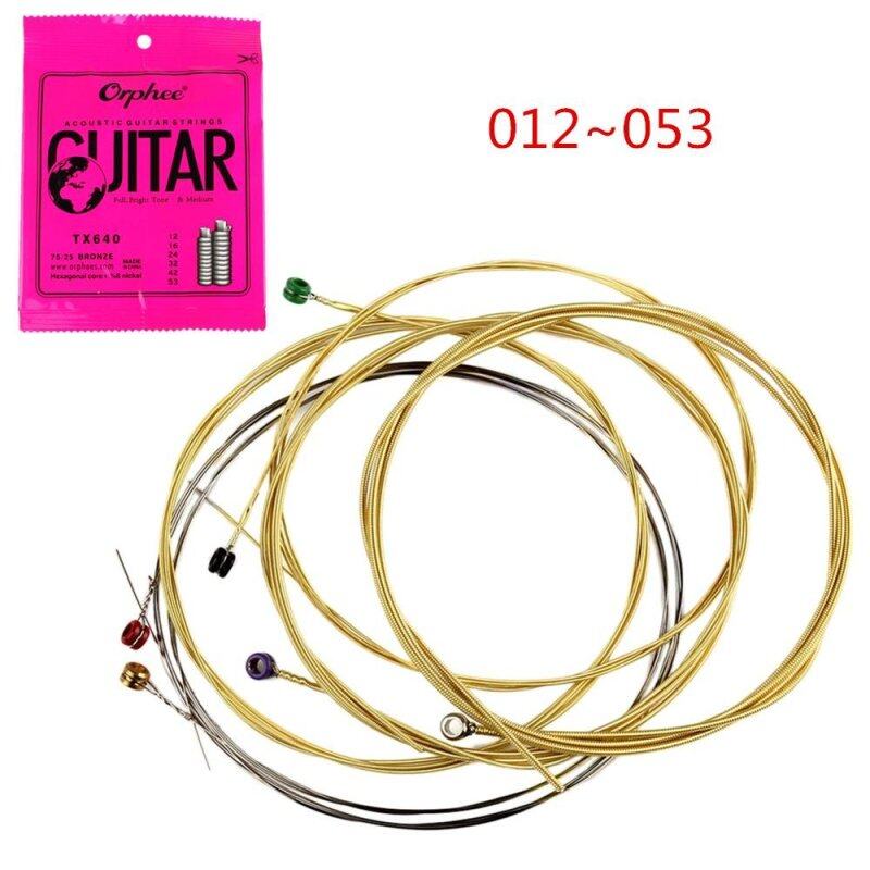 6pcs/set Acoustic Guitar String 012-053 Phosphor Bronze Strings Nickel Full Bright Tone Malaysia