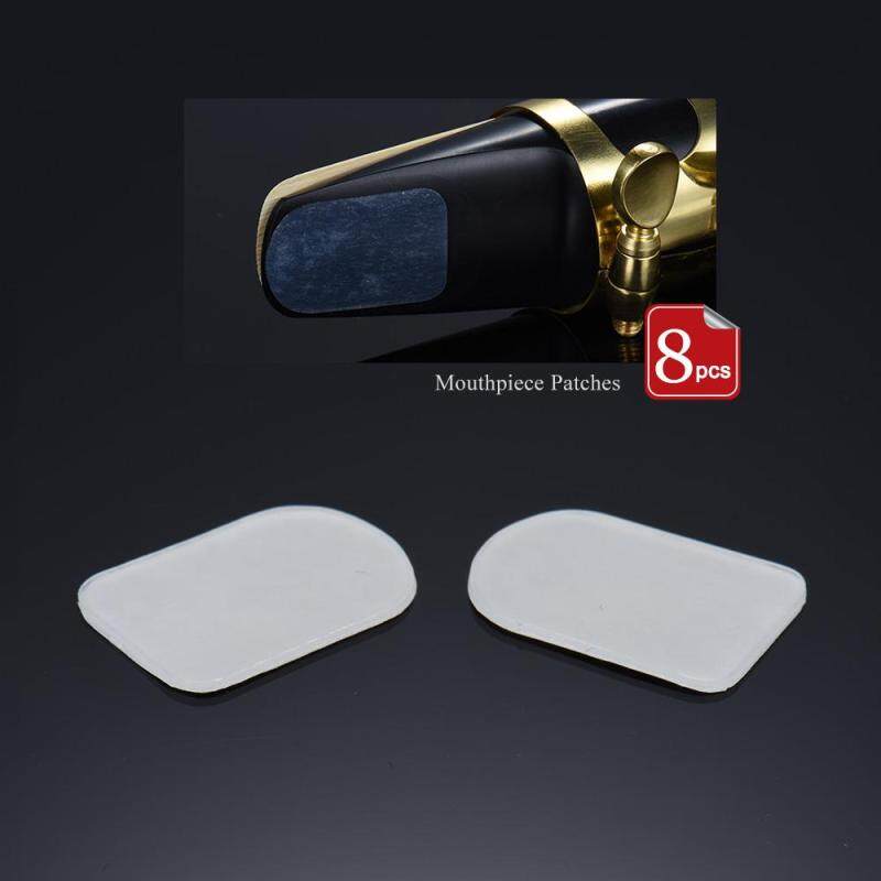 8pcs Bb Clarinet/ Soprano Saxophone Sax Mouthpiece Patches Pads Cushions Silicone Material Thickness 0.3mm (Clear) Malaysia