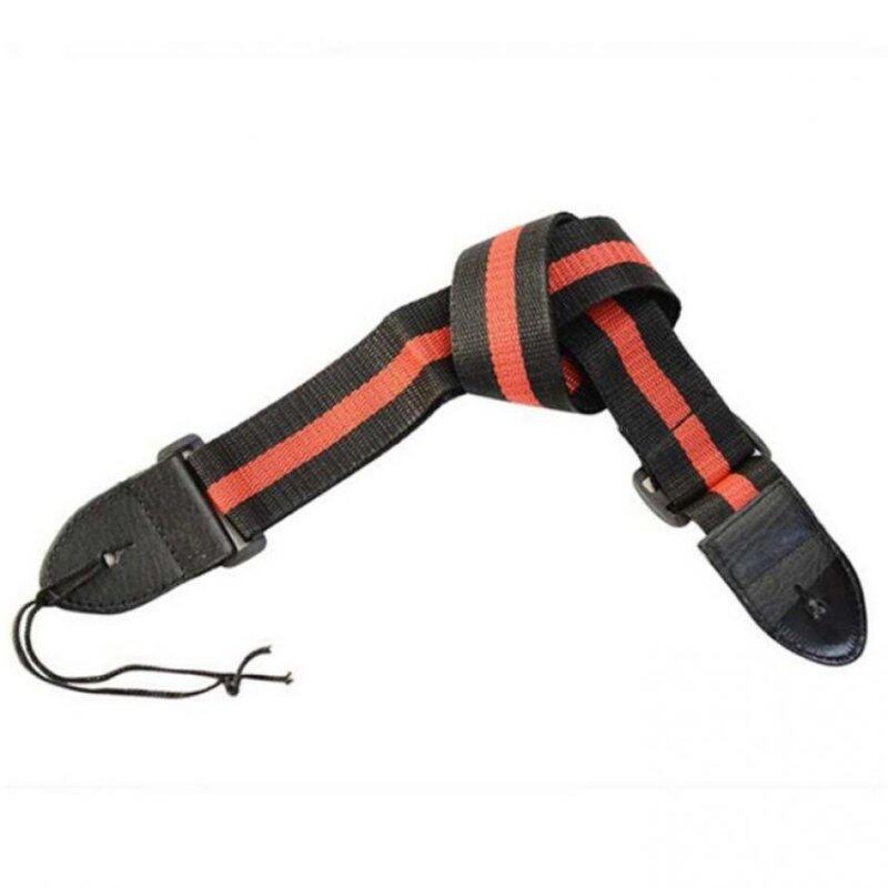 Acoustic Electric Guitar Bass Nylon Adjustable Strap Belt Guitar Strap Red Malaysia