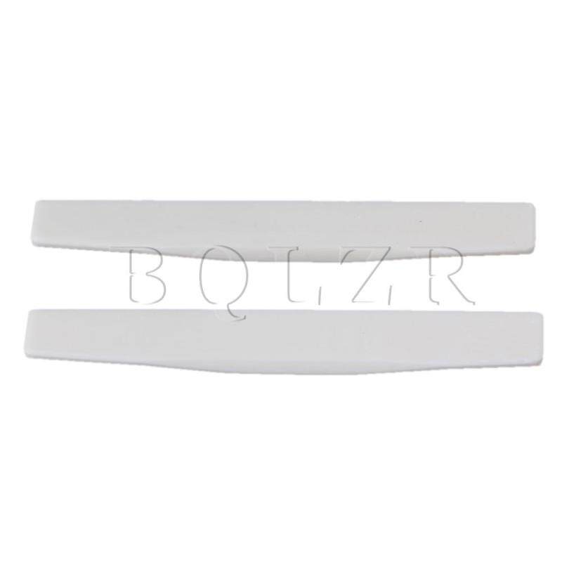 Acoustic Guitar Bone Bridge Saddle Set of 2 White Malaysia