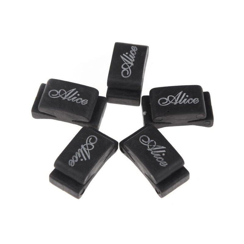 Alice 5pcs Black Rubber Pick Holder Fix on Headstock for Guitar Bass Ukelele Malaysia