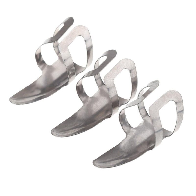 Alice AP-3MS 3pcs Finger Guitar Picks Plectrums Stainless Steel Durable Malaysia