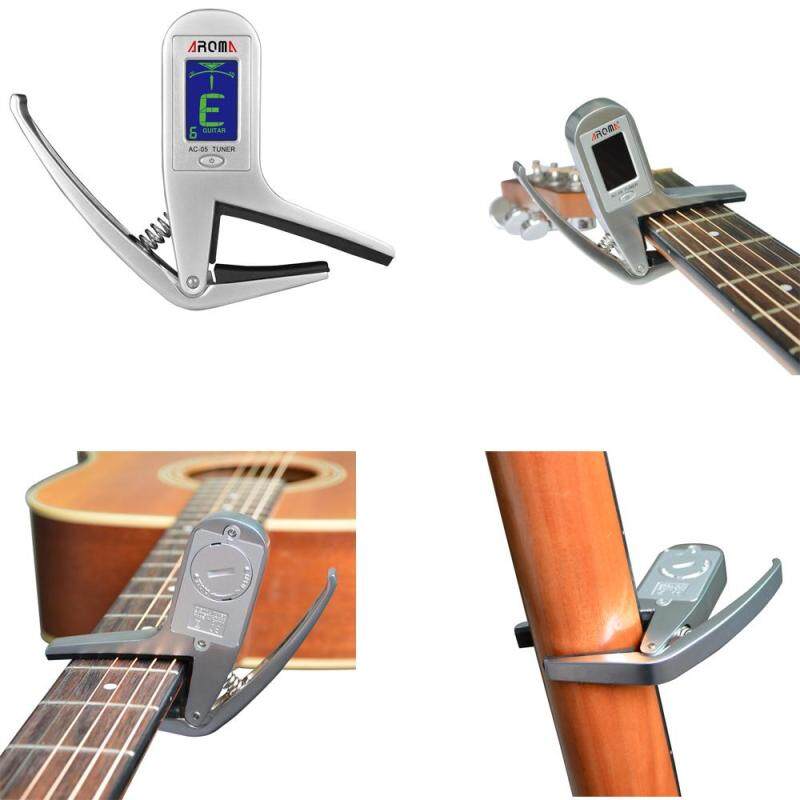 Aroma AC-05 Clip-on Guitar Tuner & Capo 2-in-1 for Guitar Bass Chromatic Multifunction Universal Exquisite Portable Malaysia