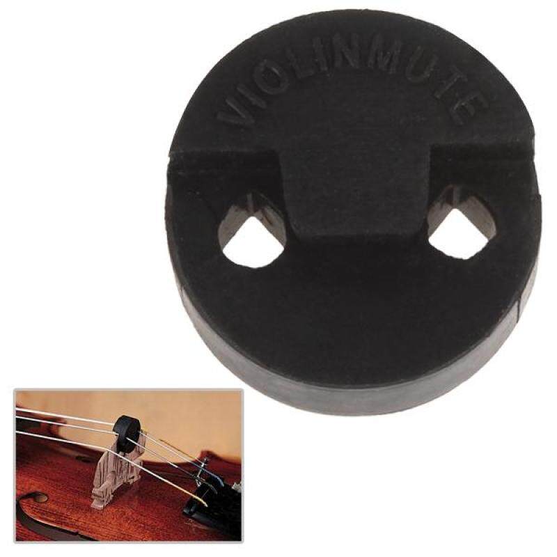 1pc Black Acoustic Round Rubber Violin Mute Malaysia