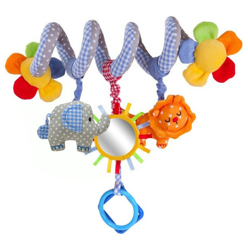 Blue Elephant Lion Music Baby Bed Crib Hanging with Mirror and Bell Malaysia