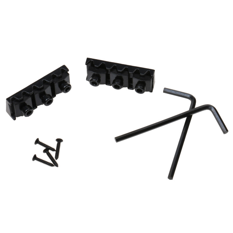 BolehDeals 2x Black Metal Locking Nut String Lock for Floyd Rose Style Electric Guitars Malaysia