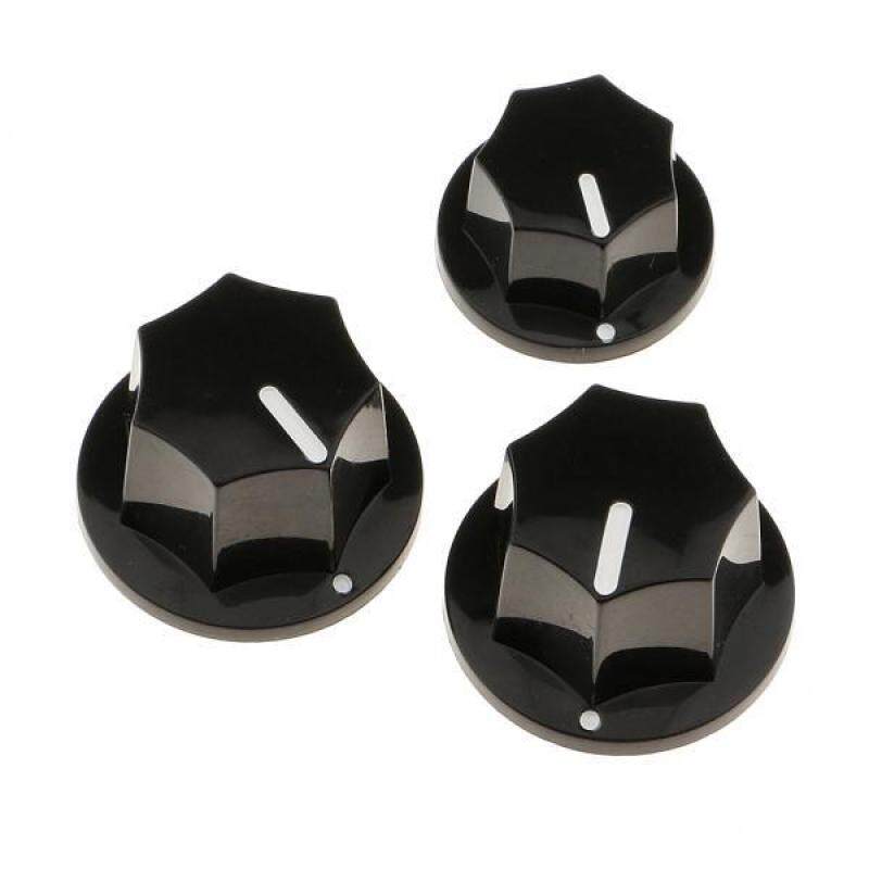 BolehDeals 3 Pieces Guitar Bass Volume Tone Knob Button for Electric Jazz Bass Black Malaysia