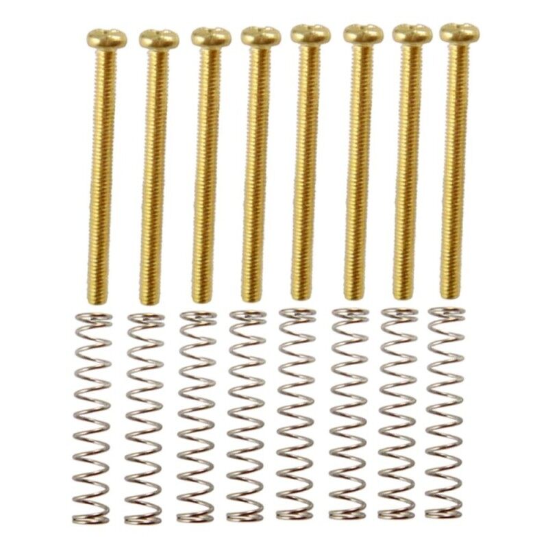 BolehDeals 8 Pieces Metal Humbucker Double Coils Pickup Frame Clamp Screws + Springs for Electric Guitar Replacement Parts Malaysia