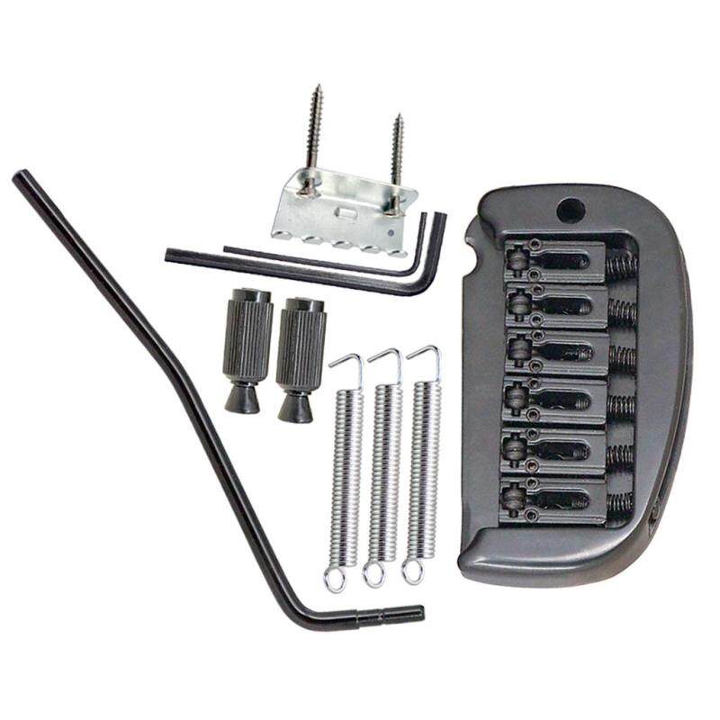 BolehDeals A Set 6 String Roller Saddle Tremolo Bridge System for Electric Guitar Parts Replacement Malaysia