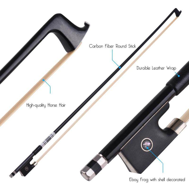 Carbon Fiber 4/4 Full Size Violin Fiddle Circle Style Bow Ebony Frog Outdoorfree Malaysia