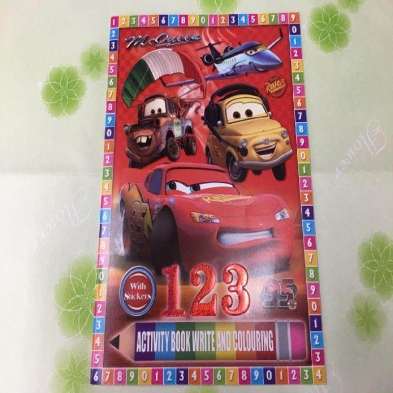 Cartoon Children Learning Book 123 With Colourful Sticker (ACCB009) Malaysia