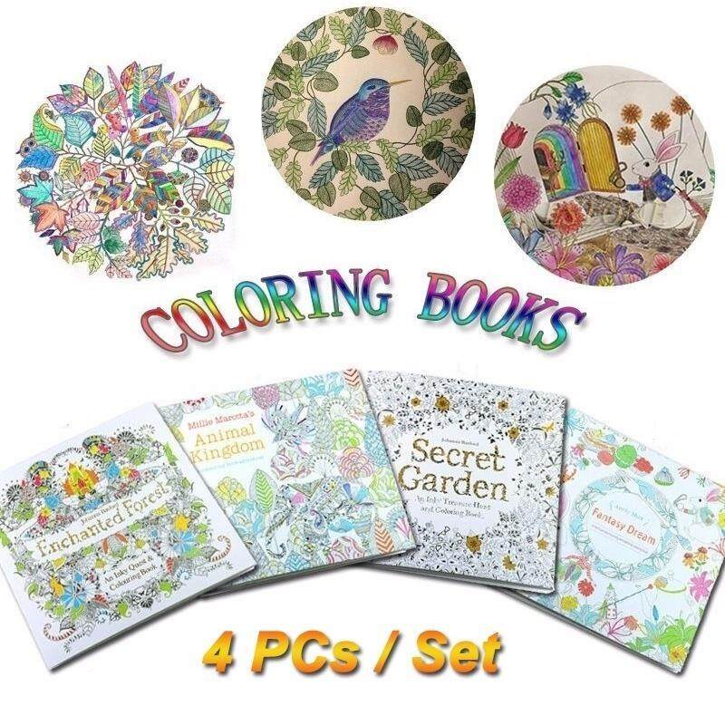 Children Adult Coloring Books Painting Books Secret Garden An Inky Treasure Hunt Malaysia