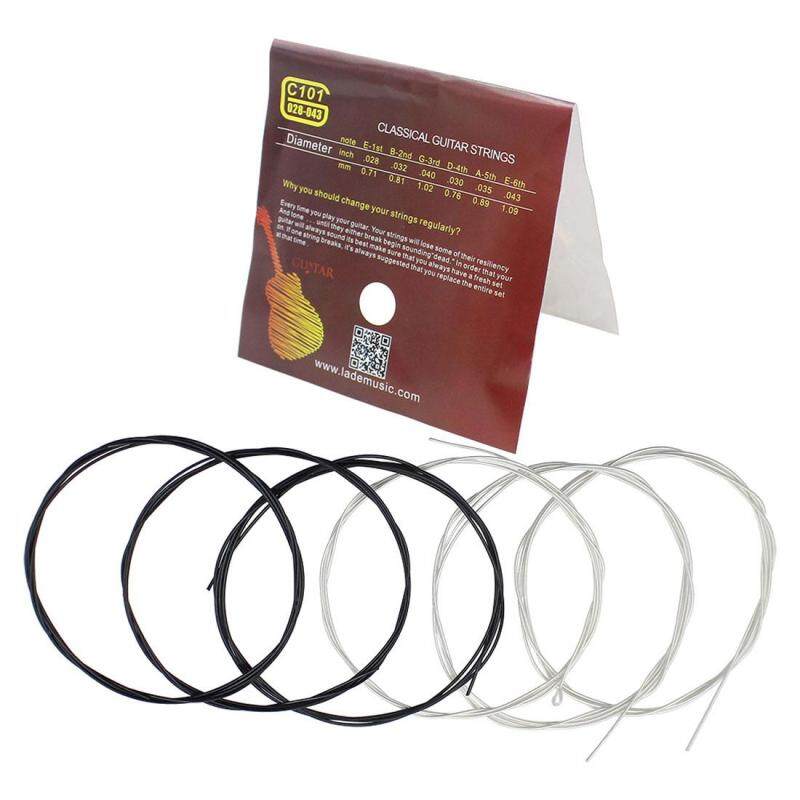Classical Guitar Black Nylon Fiber Strings Replacement Malaysia