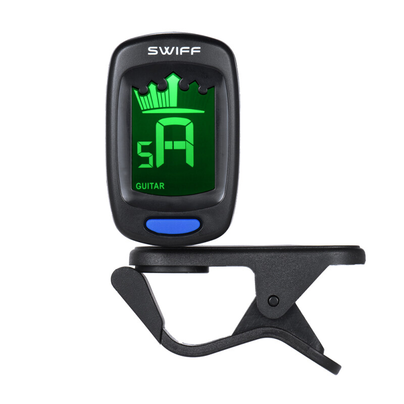 Clip-On Automatic Digital Electronic Crown Tuner LCD Display for Guitar Chromatic Bass Ukulele Violin Malaysia
