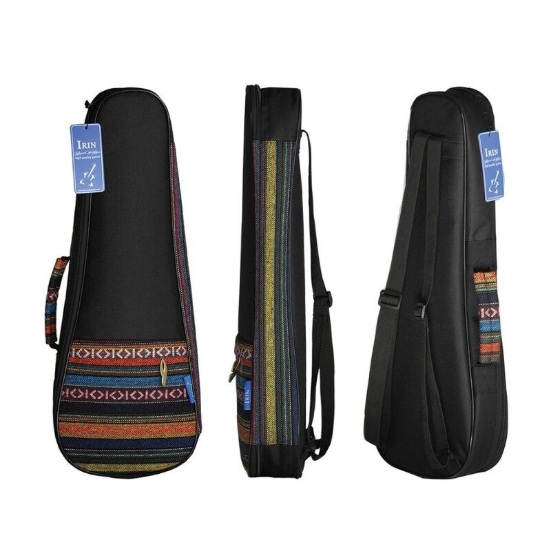 Colorful 21 Soprano Ukelele Ukulele Uke Bag Backpack Case Ethnic National Style Durable Cotton Thicken Padding with Adjustable Shoulder Strap Malaysia