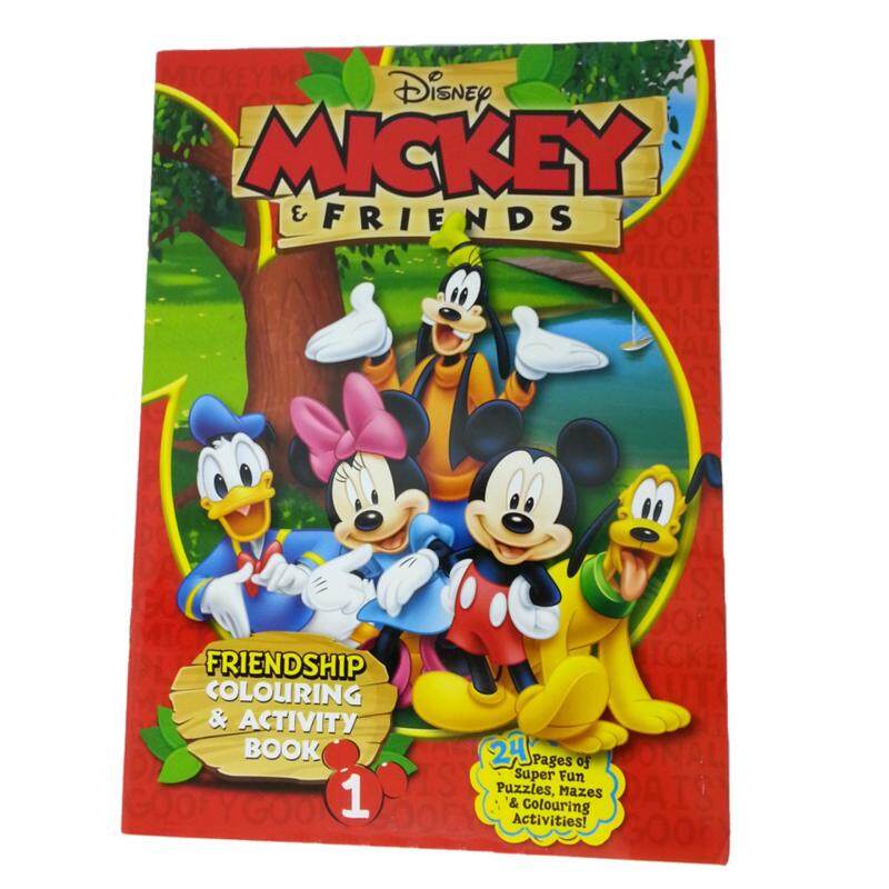 DISNEY MICKEY & FRIENDS FRIENDSHIP COLORING & ACTIVITY BOOK 1 Malaysia
