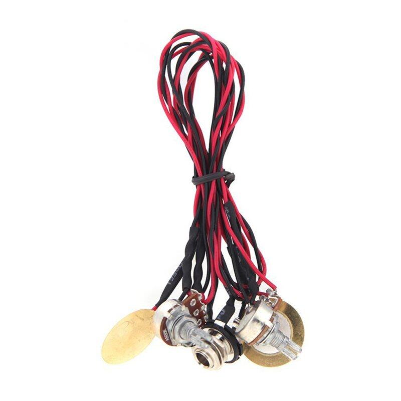 Dual Piezo Pickup 6.35mm Jack with Volume Tone Control for Guitar Ukulele Malaysia